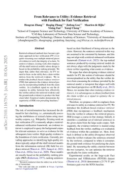 From Relevance to Utility: Evidence Retrieval with Feedback for Fact Verification