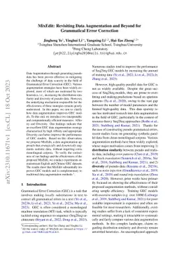 MixEdit: Revisiting Data Augmentation and Beyond for Grammatical Error
  Correction