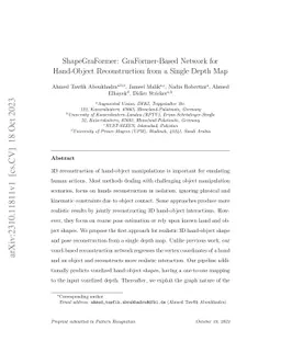 ShapeGraFormer: GraFormer-Based Network for Hand-Object Reconstruction
  from a Single Depth Map