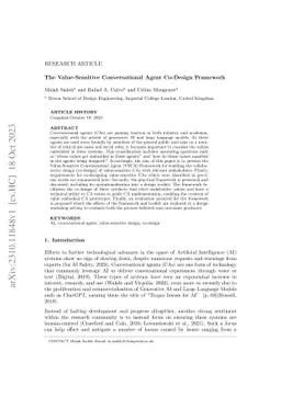 The Value-Sensitive Conversational Agent Co-Design Framework