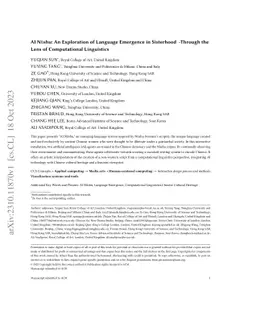 AI Nushu: An Exploration of Language Emergence in Sisterhood -Through
  the Lens of Computational Linguistics