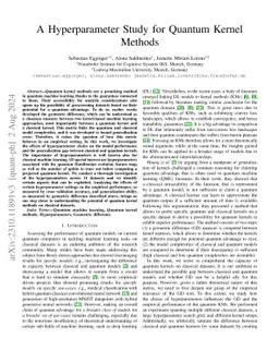 A Hyperparameter Study for Quantum Kernel Methods