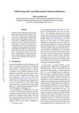 AMR Parsing with Causal Hierarchical Attention and Pointers