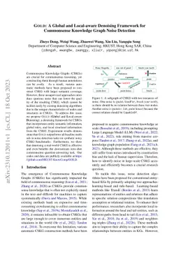Gold: A Global and Local-aware Denoising Framework for Commonsense
  Knowledge Graph Noise Detection