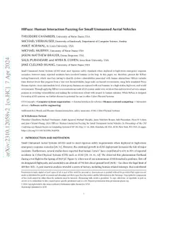 HIFuzz: Human Interaction Fuzzing for small Unmanned Aerial Vehicles