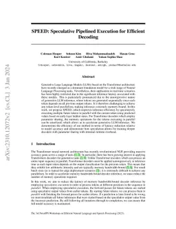 SPEED: Speculative Pipelined Execution for Efficient Decoding