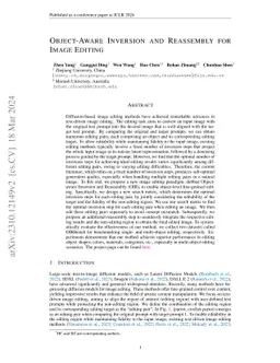 Object-aware Inversion and Reassembly for Image Editing