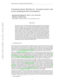 Understanding Retrieval Augmentation for Long-Form Question Answering