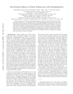 Fast Parameter Inference on Pulsar Timing Arrays with Normalizing Flows