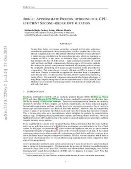 Jorge: Approximate Preconditioning for GPU-efficient Second-order
  Optimization