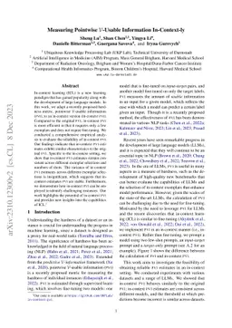 Measuring Pointwise $\mathcal{V}$-Usable Information In-Context-ly