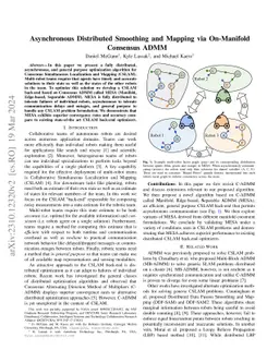 Asynchronous Distributed Smoothing and Mapping via On-Manifold Consensus
  ADMM