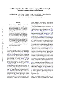 Co$^2$PT: Mitigating Bias in Pre-trained Language Models through
  Counterfactual Contrastive Prompt Tuning