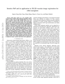 Iterative PnP and its application in 3D-2D vascular image registration
  for robot navigation