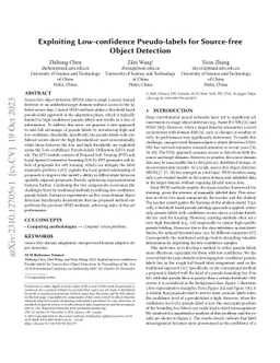 Exploiting Low-confidence Pseudo-labels for Source-free Object Detection