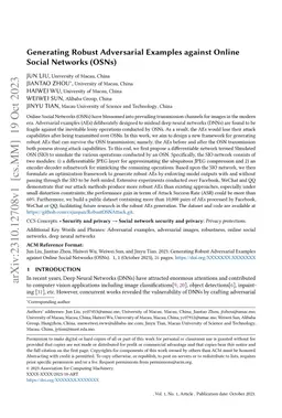 Generating Robust Adversarial Examples against Online Social Networks
  (OSNs)