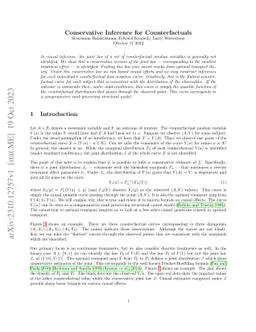 Conservative Inference for Counterfactuals