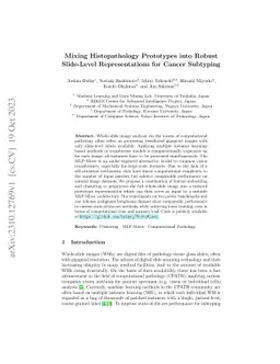 Mixing Histopathology Prototypes into Robust Slide-Level Representations
  for Cancer Subtyping