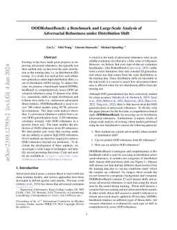 OODRobustBench: a Benchmark and Large-Scale Analysis of Adversarial
  Robustness under Distribution Shift