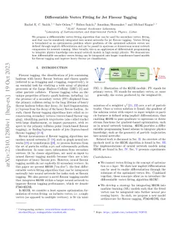 Differentiable Vertex Fitting for Jet Flavour Tagging