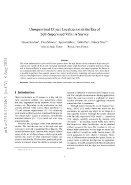 Unsupervised Object Localization in the Era of Self-Supervised ViTs: A
  Survey