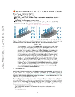HumanTOMATO: Text-aligned Whole-body Motion Generation