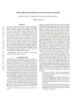 Spec-NeRF: Multi-spectral Neural Radiance Fields