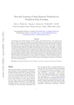 Zero-shot Learning of Drug Response Prediction for Preclinical Drug
  Screening