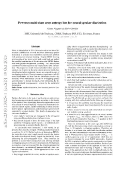 Powerset multi-class cross entropy loss for neural speaker diarization