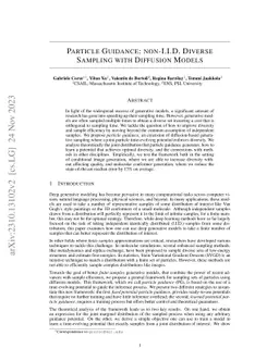 Particle Guidance: non-I.I.D. Diverse Sampling with Diffusion Models