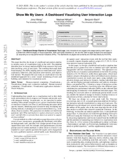 Show Me My Users: A Dashboard Visualizing User Interaction Logs