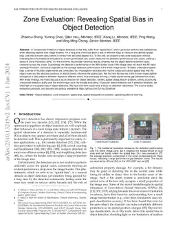Zone Evaluation: Revealing Spatial Bias in Object Detection