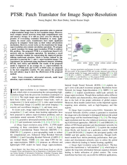 PTSR: Patch Translator for Image Super-Resolution