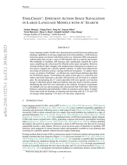 ToolChain*: Efficient Action Space Navigation in Large Language Models
  with A* Search