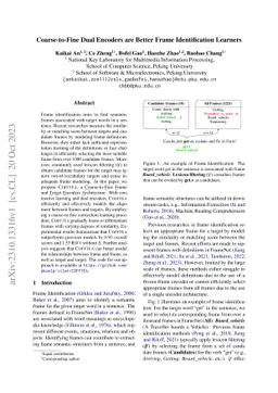 Coarse-to-Fine Dual Encoders are Better Frame Identification Learners