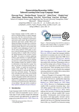 Democratizing Reasoning Ability: Tailored Learning from Large Language
  Model
