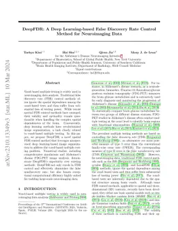 DeepFDR: A Deep Learning-based False Discovery Rate Control Method for
  Neuroimaging Data