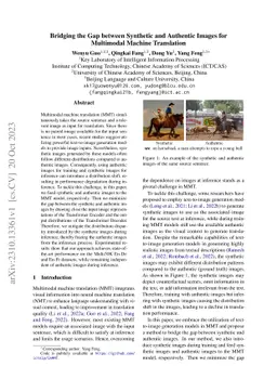 Bridging the Gap between Synthetic and Authentic Images for Multimodal
  Machine Translation