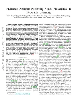 FLTracer: Accurate Poisoning Attack Provenance in Federated Learning