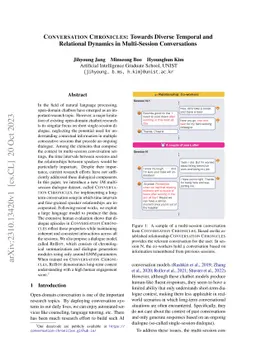 Conversation Chronicles: Towards Diverse Temporal and Relational
  Dynamics in Multi-Session Conversations