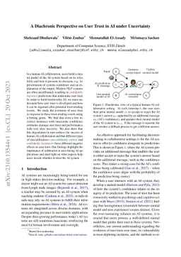 A Diachronic Perspective on User Trust in AI under Uncertainty