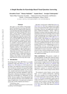 A Simple Baseline for Knowledge-Based Visual Question Answering