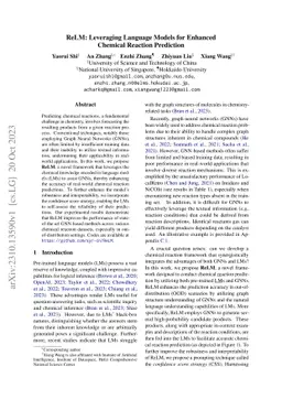 ReLM: Leveraging Language Models for Enhanced Chemical Reaction
  Prediction