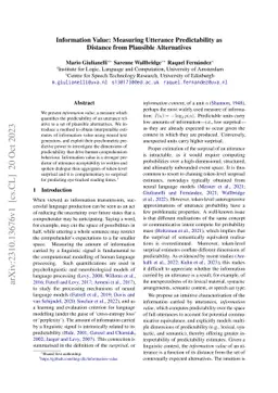 Information Value: Measuring Utterance Predictability as Distance from
  Plausible Alternatives