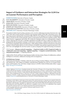 Impact of Guidance and Interaction Strategies for LLM Use on Learner
  Performance and Perception