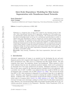 Inter-Scale Dependency Modeling for Skin Lesion Segmentation with
  Transformer-based Networks