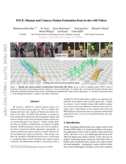 PACE: Human and Camera Motion Estimation from in-the-wild Videos