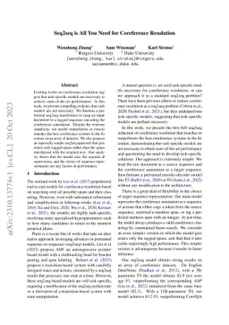 Seq2seq is All You Need for Coreference Resolution