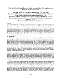 FERI: A Multitask-based Fairness Achieving Algorithm with Applications
  to Fair Organ Transplantation