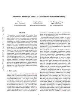 Competitive Advantage Attacks to Decentralized Federated Learning